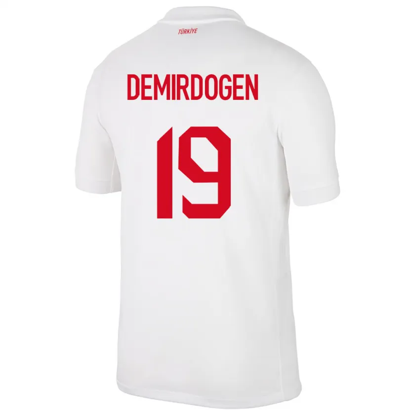 Danxen Barn Tyrkia Neslihan Demirdögen #19 Hvit Hjemmetrøye Drakt Trøye 24-26 Skjorter T-Skjorte