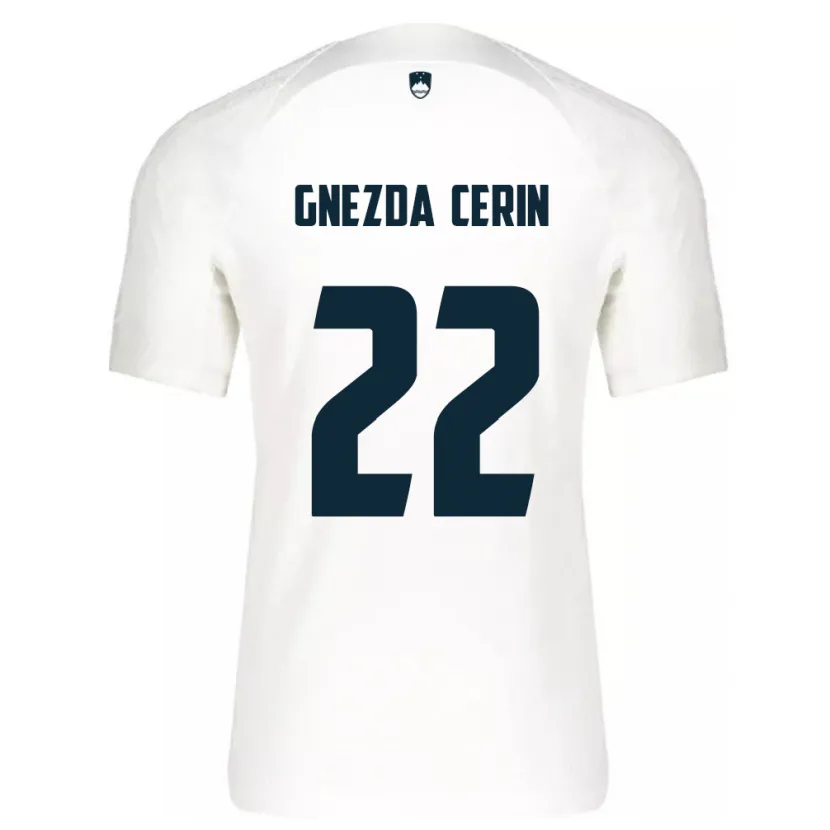 Danxen Barn Slovenia Adam Gnezda Cerin #22 Hvit Hjemmetrøye Drakt Trøye 24-26 Skjorter T-Skjorte