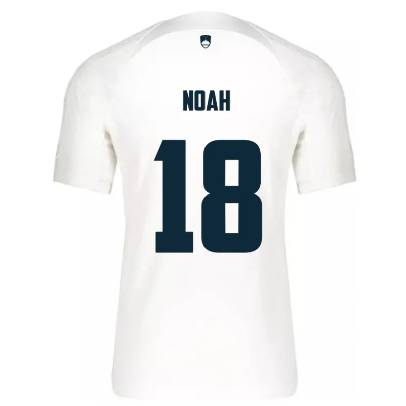 Danxen Barn Slovenia Noah Weißbach #18 Hvit Hjemmetrøye Drakt Trøye 24-26 Skjorter T-Skjorte