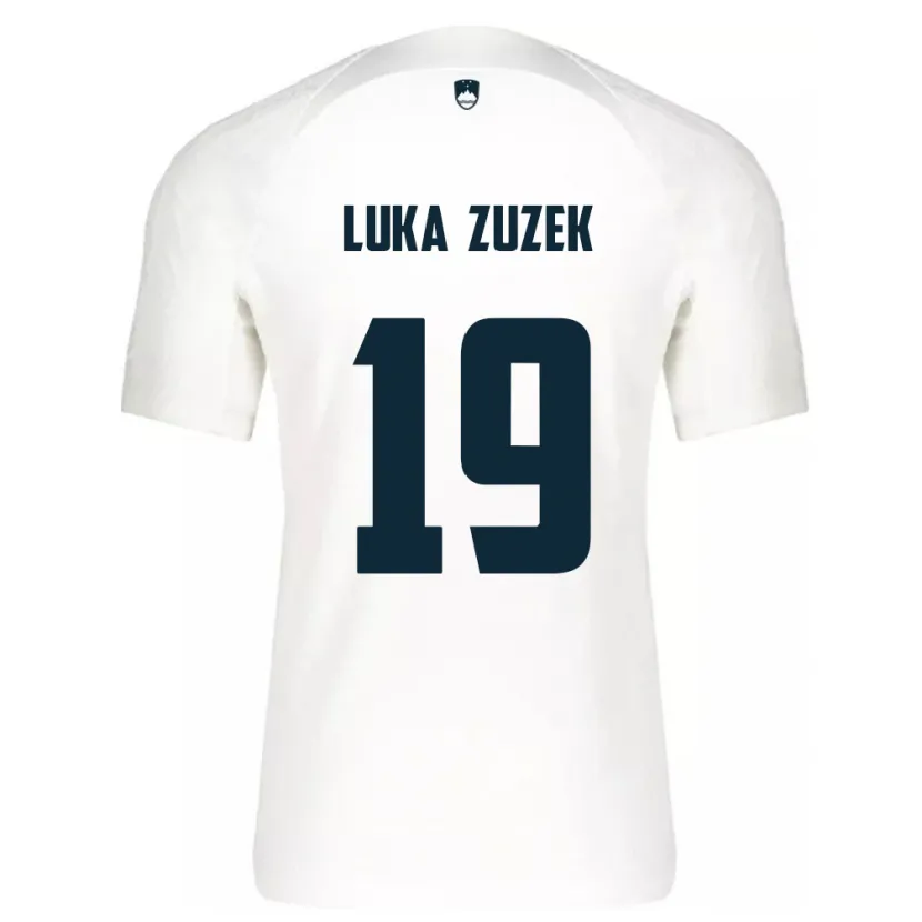 Danxen Barn Slovenia Zan Luka Zuzek #19 Hvit Hjemmetrøye Drakt Trøye 24-26 Skjorter T-Skjorte