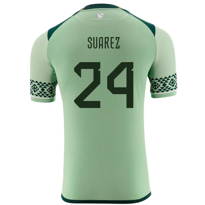 Danxen Barn Bolivia Marcelo Suárez #24 Lysegrønn Hjemmetrøye Drakt Trøye 24-26 Skjorter T-Skjorte