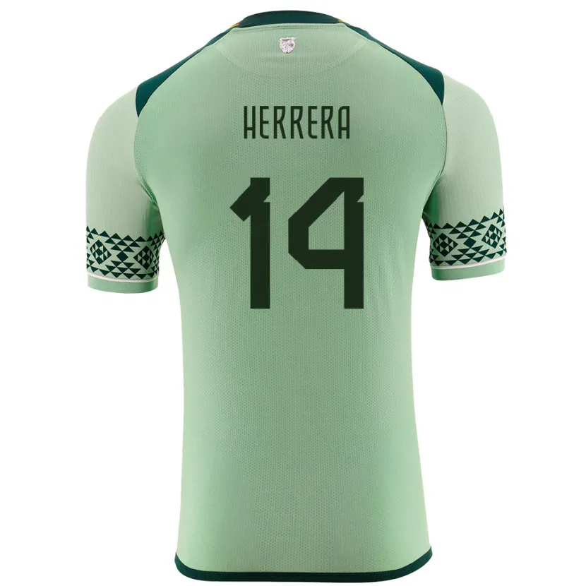 Danxen Barn Bolivia José Herrera #14 Lysegrønn Hjemmetrøye Drakt Trøye 24-26 Skjorter T-Skjorte