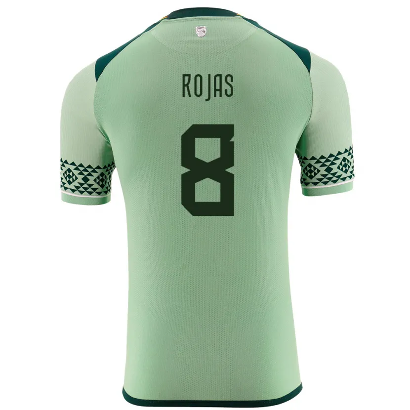 Danxen Barn Bolivia Jairo Rojas #8 Lysegrønn Hjemmetrøye Drakt Trøye 24-26 Skjorter T-Skjorte
