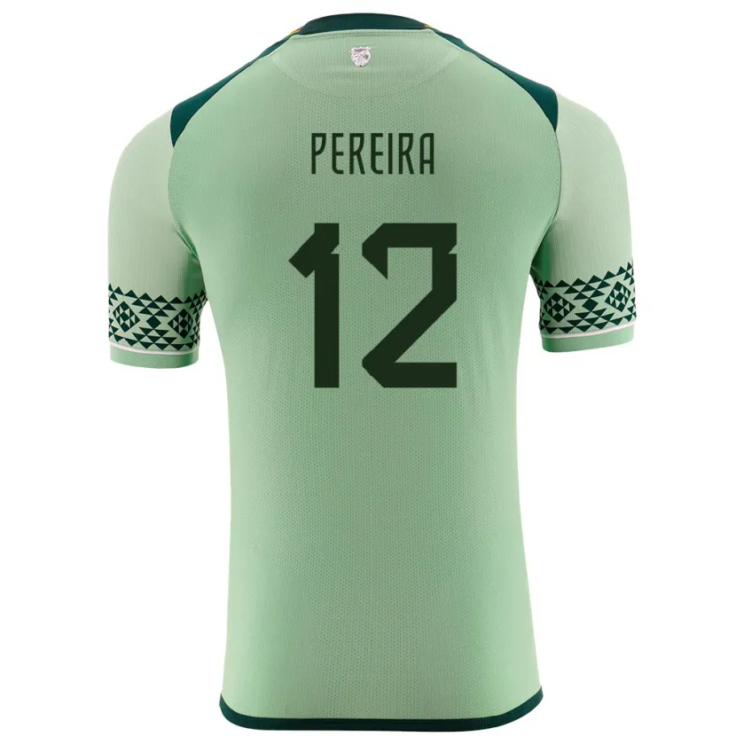 Danxen Barn Bolivia Fabián Pereira #12 Lysegrønn Hjemmetrøye Drakt Trøye 24-26 Skjorter T-Skjorte