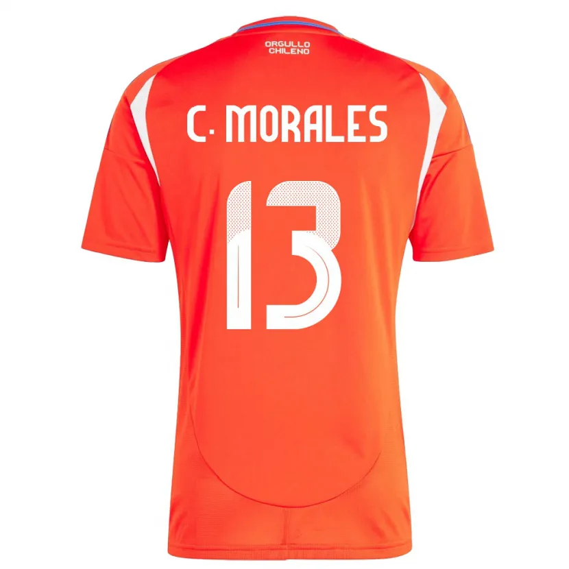 Danxen Barn Chile Cristián Morales #13 Rød Hjemmetrøye Drakt Trøye 24-26 Skjorter T-Skjorte