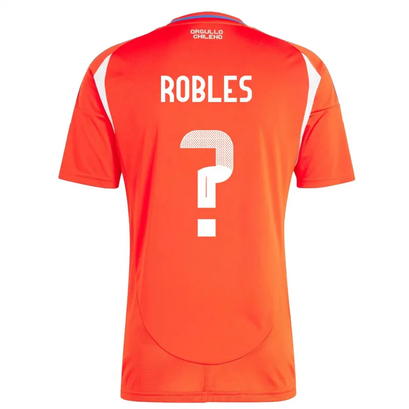 Danxen Barn Chile Diego Robles #0 Rød Hjemmetrøye Drakt Trøye 24-26 Skjorter T-Skjorte