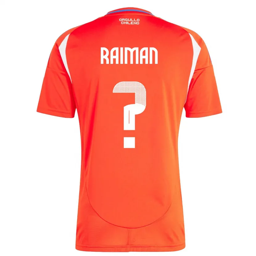 Danxen Barn Chile Nicolás Raimán #0 Rød Hjemmetrøye Drakt Trøye 24-26 Skjorter T-Skjorte