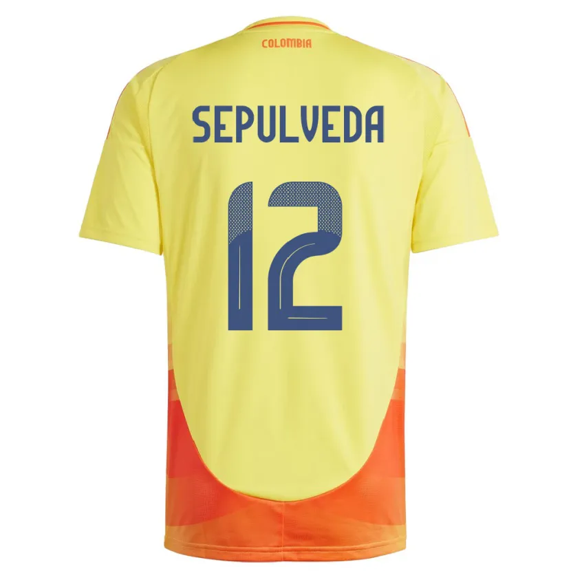 Danxen Barn Colombia Sandra Sepúlveda #12 Gul Hjemmetrøye Drakt Trøye 24-26 Skjorter T-Skjorte