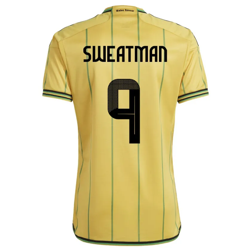 Danxen Barn Jamaica Marlo Sweatman #9 Gul Hjemmetrøye Drakt Trøye 24-26 Skjorter T-Skjorte