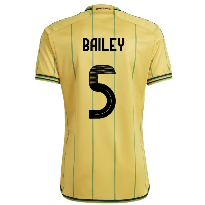 Danxen Barn Jamaica Jade Bailey #5 Gul Hjemmetrøye Drakt Trøye 24-26 Skjorter T-Skjorte