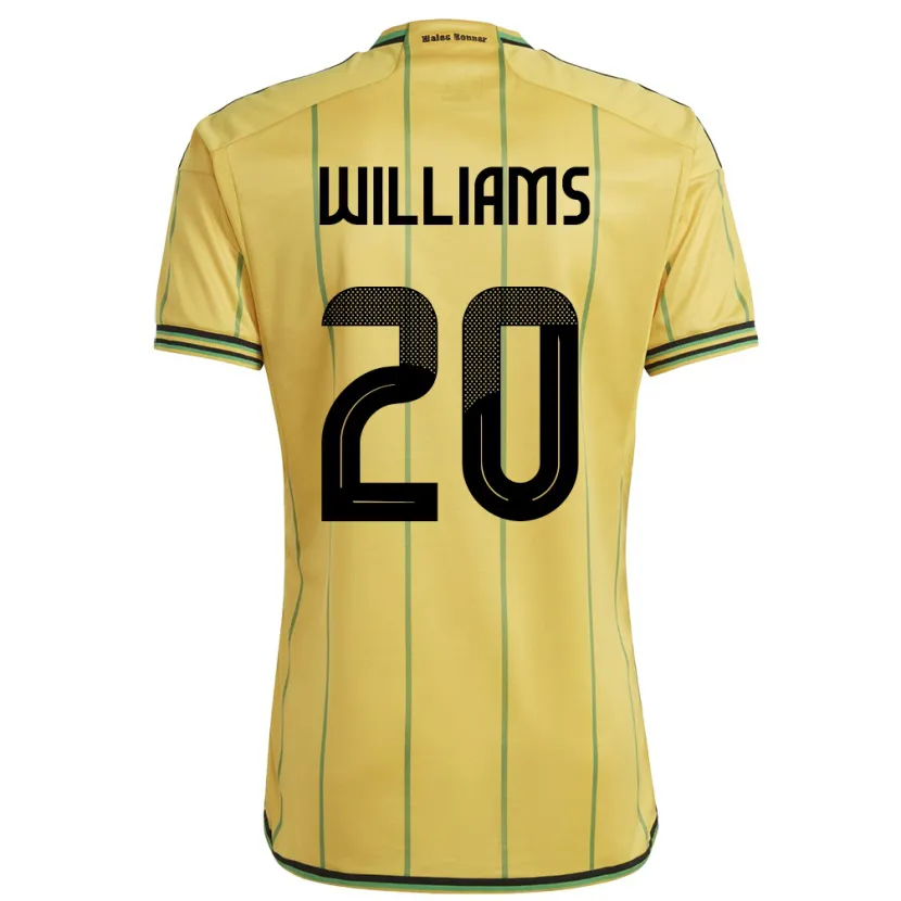 Danxen Barn Jamaica Victoria Williams #20 Gul Hjemmetrøye Drakt Trøye 24-26 Skjorter T-Skjorte