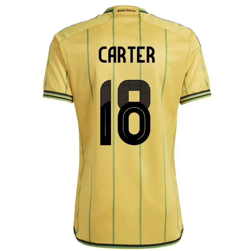 Danxen Barn Jamaica Trudi Carter #18 Gul Hjemmetrøye Drakt Trøye 24-26 Skjorter T-Skjorte