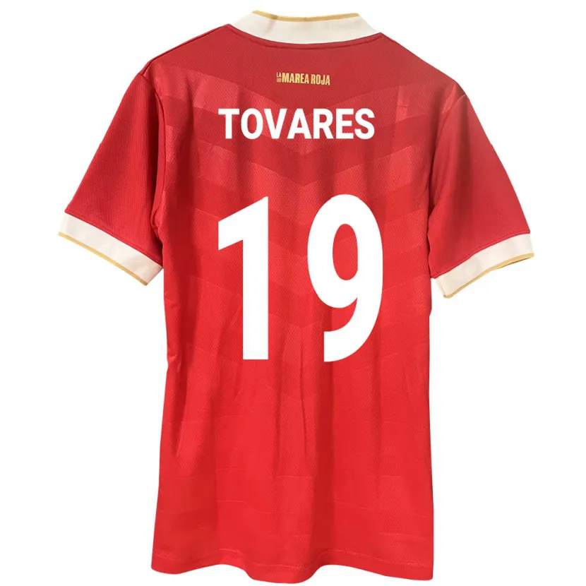 Danxen Barn Panama Kahir Tovares #19 Rød Hjemmetrøye Drakt Trøye 24-26 Skjorter T-Skjorte