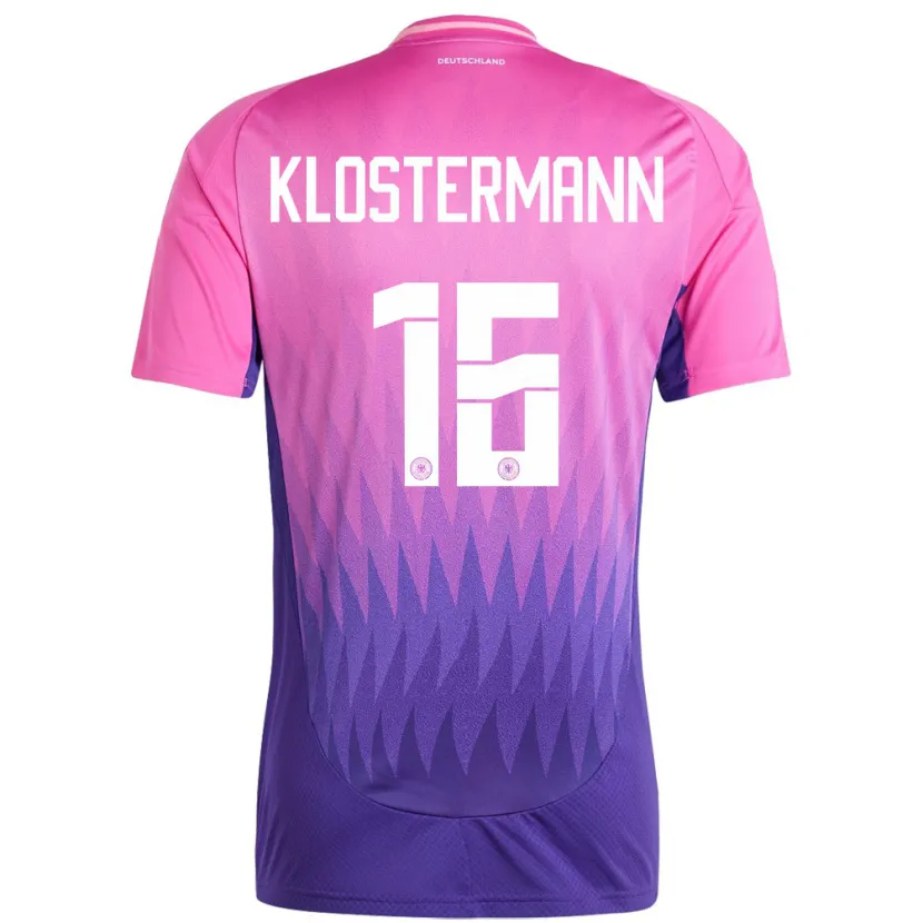 Danxen Barn Tyskland Lukas Klostermann #16 Rosa Lilla Bortetrøye Drakt Trøye 24-26 Skjorter T-Skjorte