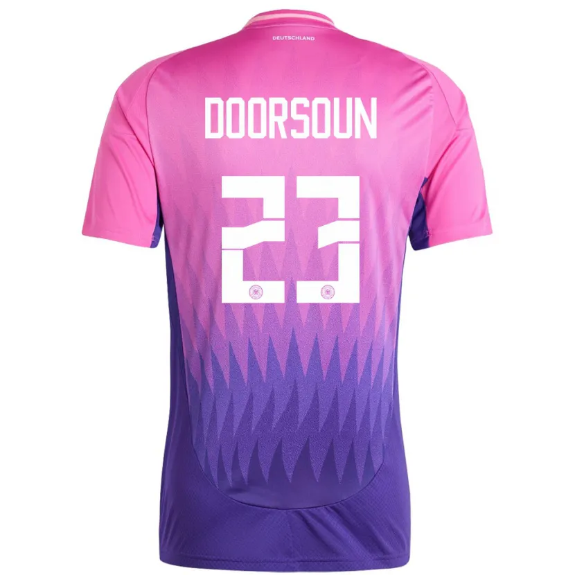 Danxen Barn Tyskland Sara Doorsoun #23 Rosa Lilla Bortetrøye Drakt Trøye 24-26 Skjorter T-Skjorte