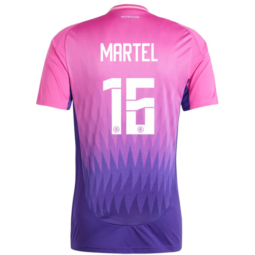 Danxen Barn Tyskland Eric Martel #16 Rosa Lilla Bortetrøye Drakt Trøye 24-26 Skjorter T-Skjorte