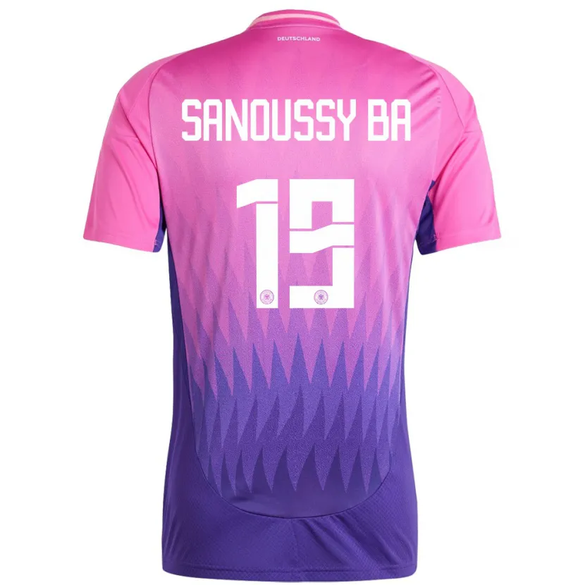 Danxen Barn Tyskland Sanoussy Ba #19 Rosa Lilla Bortetrøye Drakt Trøye 24-26 Skjorter T-Skjorte