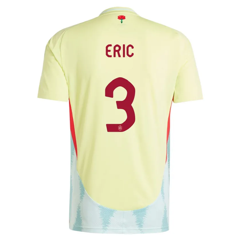 Danxen Barn Spania Eric Garcia #3 Gul Bortetrøye Drakt Trøye 24-26 Skjorter T-Skjorte