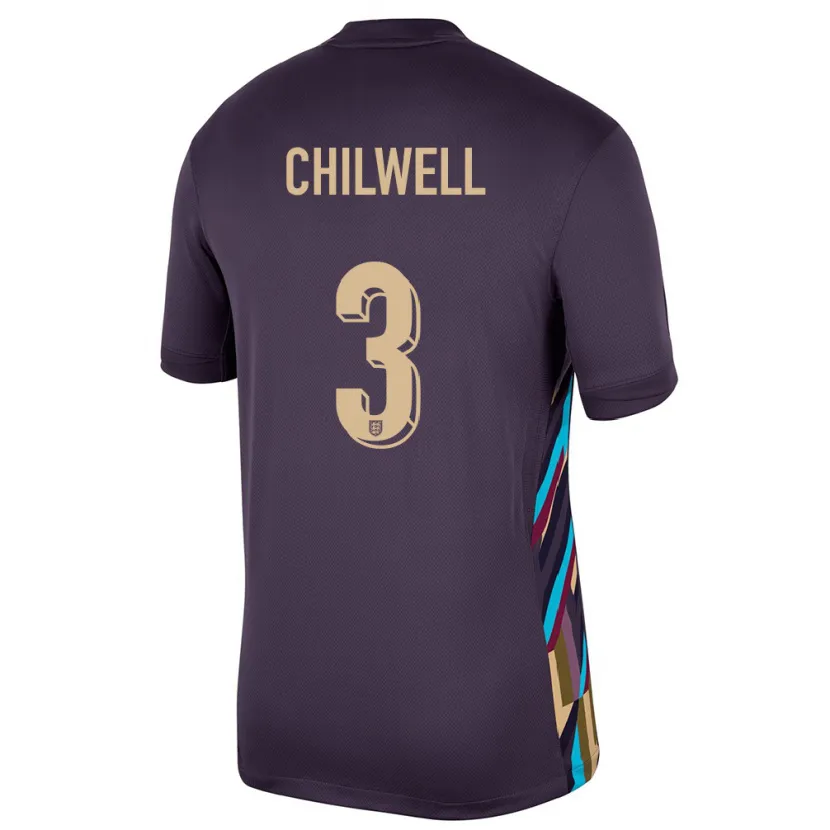 Danxen Barn England Ben Chilwell #3 Mørk Rosin Bortetrøye Drakt Trøye 24-26 Skjorter T-Skjorte