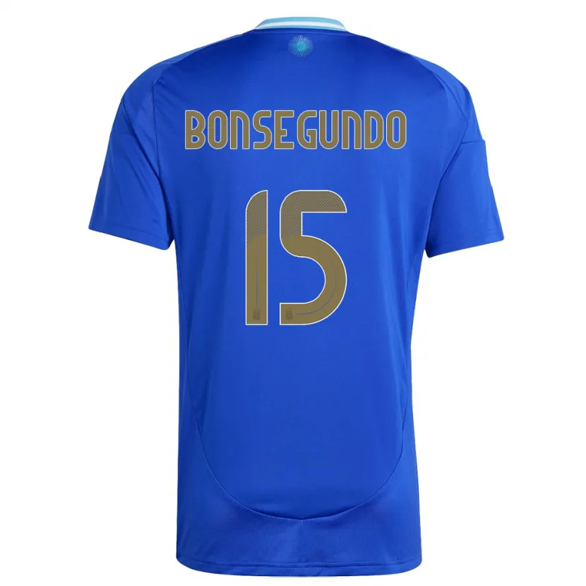 Danxen Barn Argentina Florencia Bonsegundo #15 Blå Bortetrøye Drakt Trøye 24-26 Skjorter T-Skjorte