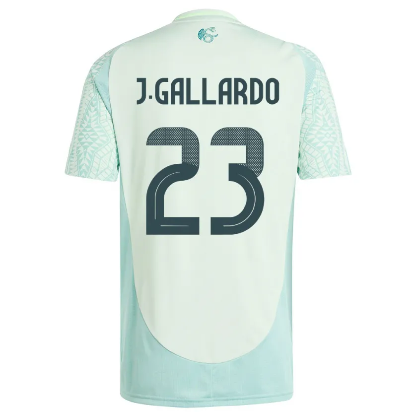 Danxen Barn Mexico Jesus Gallardo #23 Lin Grønn Bortetrøye Drakt Trøye 24-26 Skjorter T-Skjorte