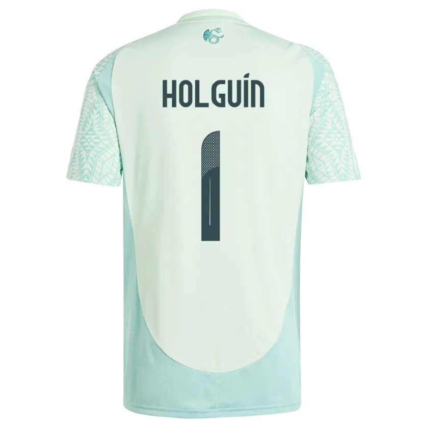 Danxen Barn Mexico Hector Holguin #1 Lin Grønn Bortetrøye Drakt Trøye 24-26 Skjorter T-Skjorte