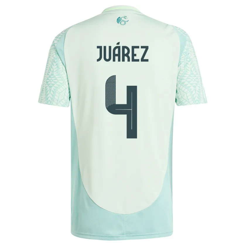 Danxen Barn Mexico Ramon Juarez #4 Lin Grønn Bortetrøye Drakt Trøye 24-26 Skjorter T-Skjorte