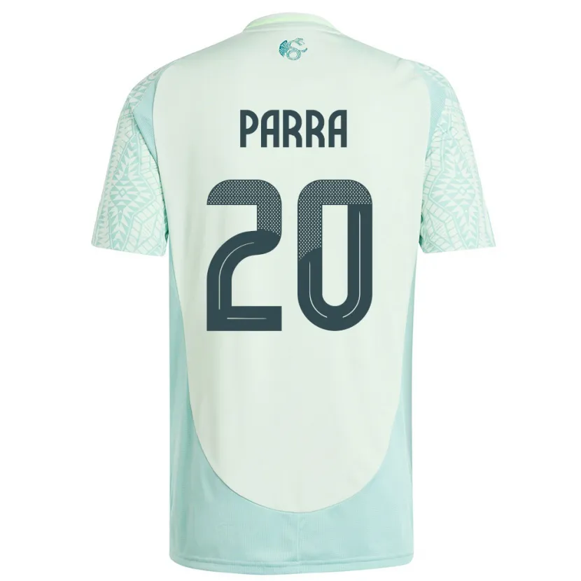 Danxen Barn Mexico Rodrigo Parra #20 Lin Grønn Bortetrøye Drakt Trøye 24-26 Skjorter T-Skjorte