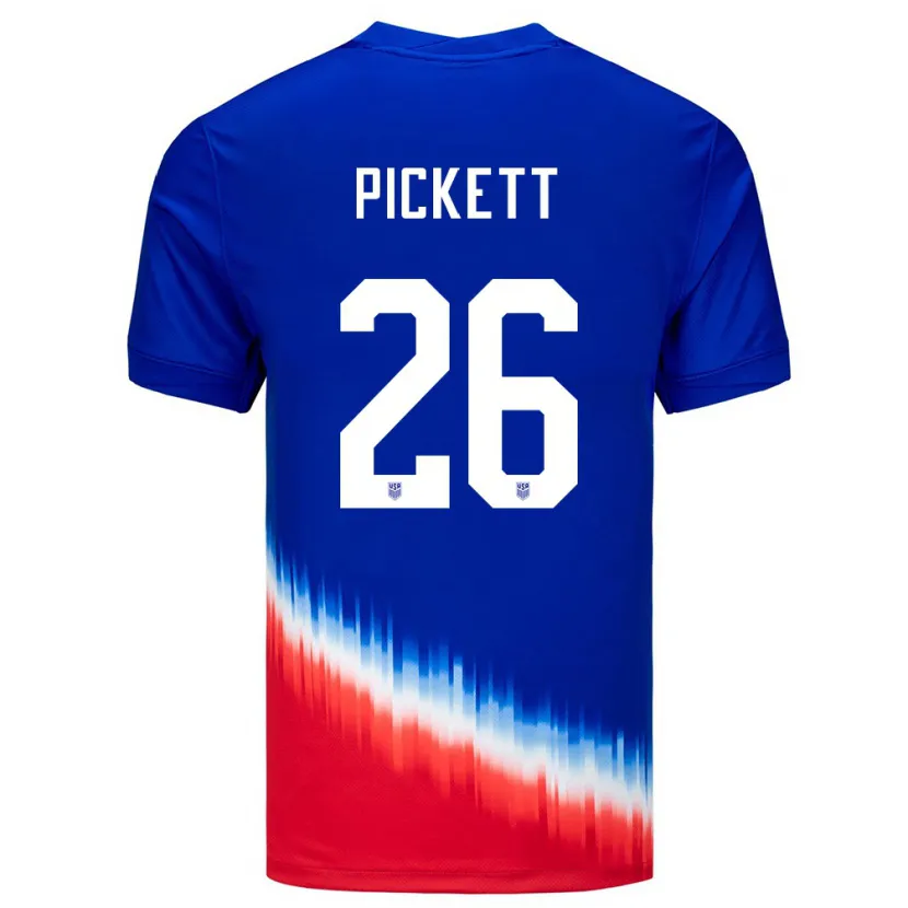 Danxen Barn Usa Carson Pickett #26 Blå Bortetrøye Drakt Trøye 24-26 Skjorter T-Skjorte