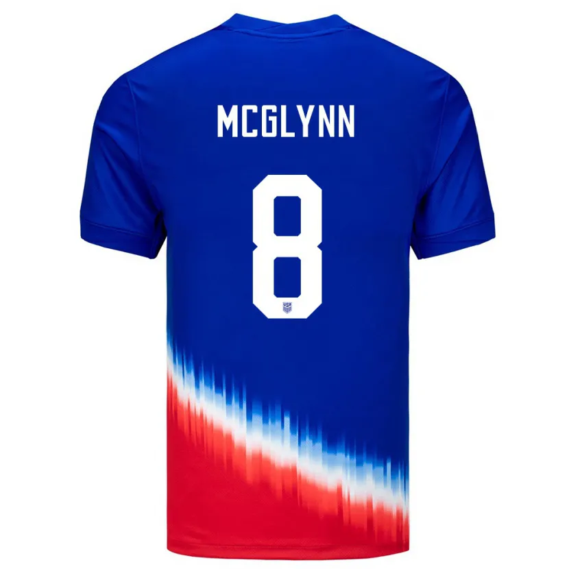 Danxen Barn Usa Jack Mcglynn #8 Blå Bortetrøye Drakt Trøye 24-26 Skjorter T-Skjorte