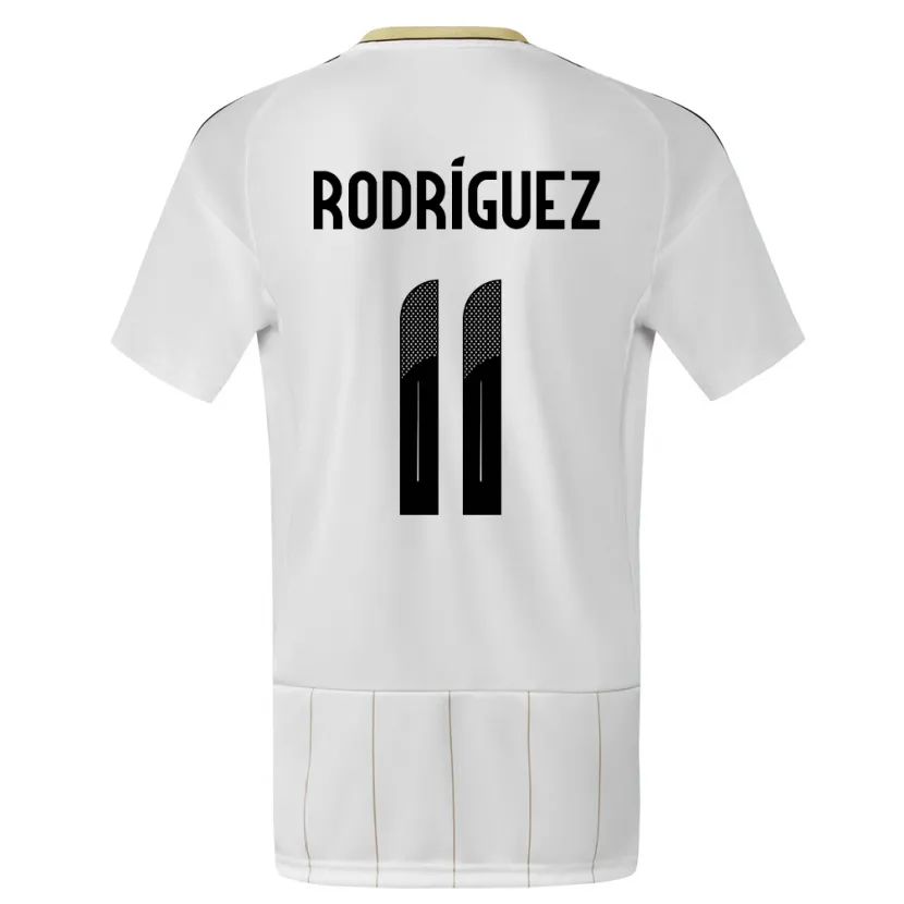 Danxen Barn Costa Rica Raquel Rodriguez #11 Hvit Bortetrøye Drakt Trøye 24-26 Skjorter T-Skjorte