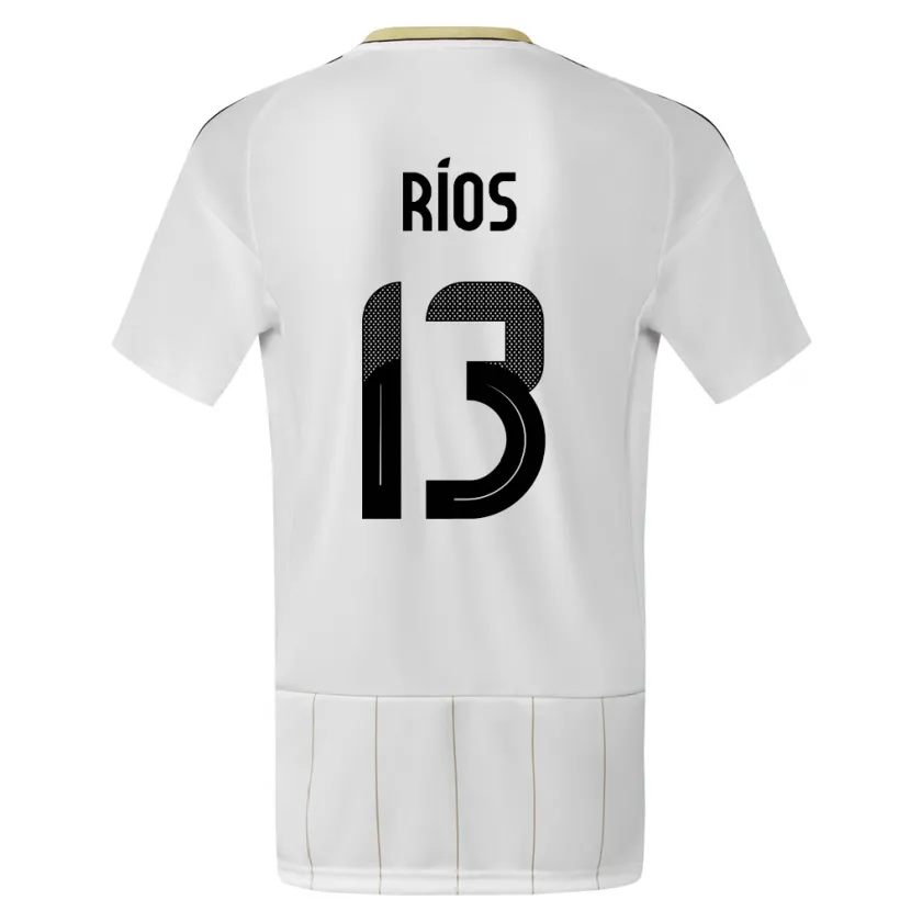 Danxen Barn Costa Rica Keral Rios #13 Hvit Bortetrøye Drakt Trøye 24-26 Skjorter T-Skjorte