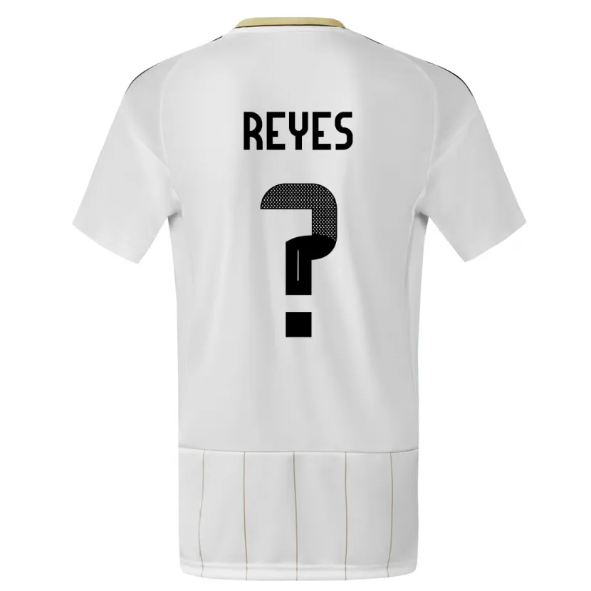 Danxen Barn Costa Rica Kenan Reyes #0 Hvit Bortetrøye Drakt Trøye 24-26 Skjorter T-Skjorte
