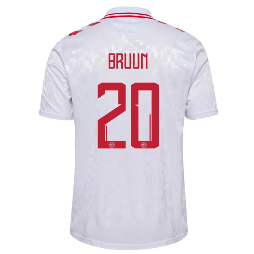Danxen Barn Danmark Signe Bruun #20 Hvit Bortetrøye Drakt Trøye 24-26 Skjorter T-Skjorte