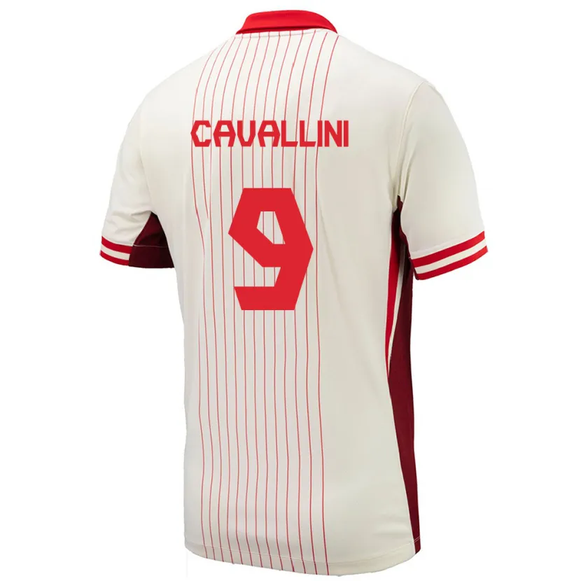 Danxen Barn Canada Lucas Cavallini #9 Hvit Bortetrøye Drakt Trøye 24-26 Skjorter T-Skjorte