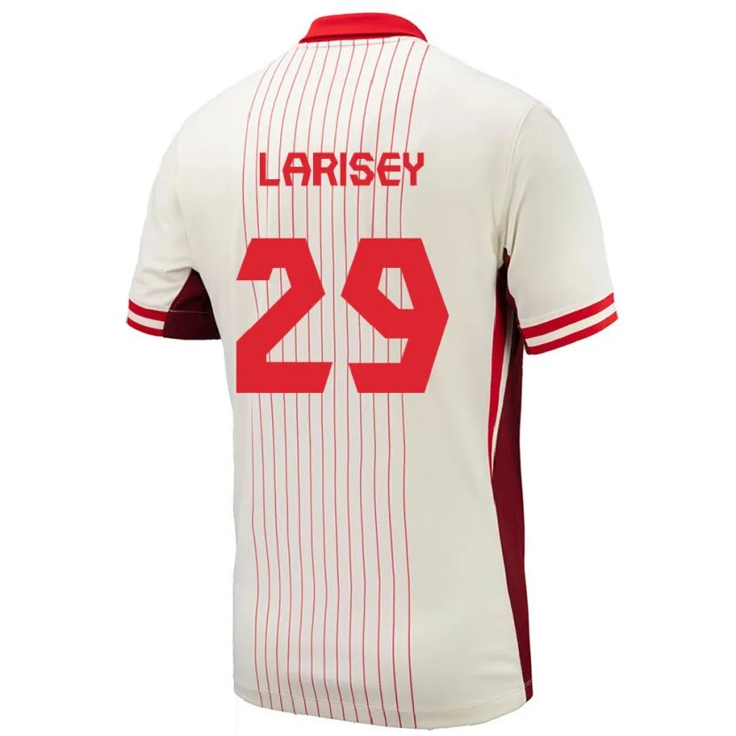 Danxen Barn Canada Clarissa Larisey #29 Hvit Bortetrøye Drakt Trøye 24-26 Skjorter T-Skjorte