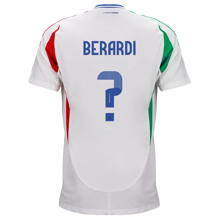 Danxen Barn Italia Domenico Berardi #0 Hvit Bortetrøye Drakt Trøye 24-26 Skjorter T-Skjorte