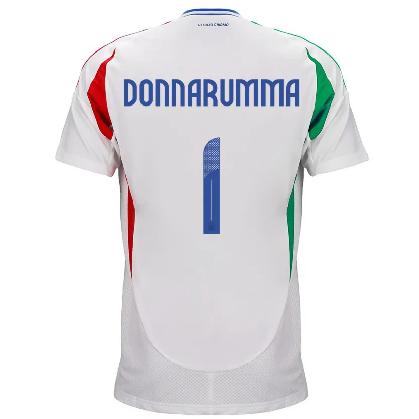 Danxen Barn Italia Gianluigi Donnarumma #1 Hvit Bortetrøye Drakt Trøye 24-26 Skjorter T-Skjorte