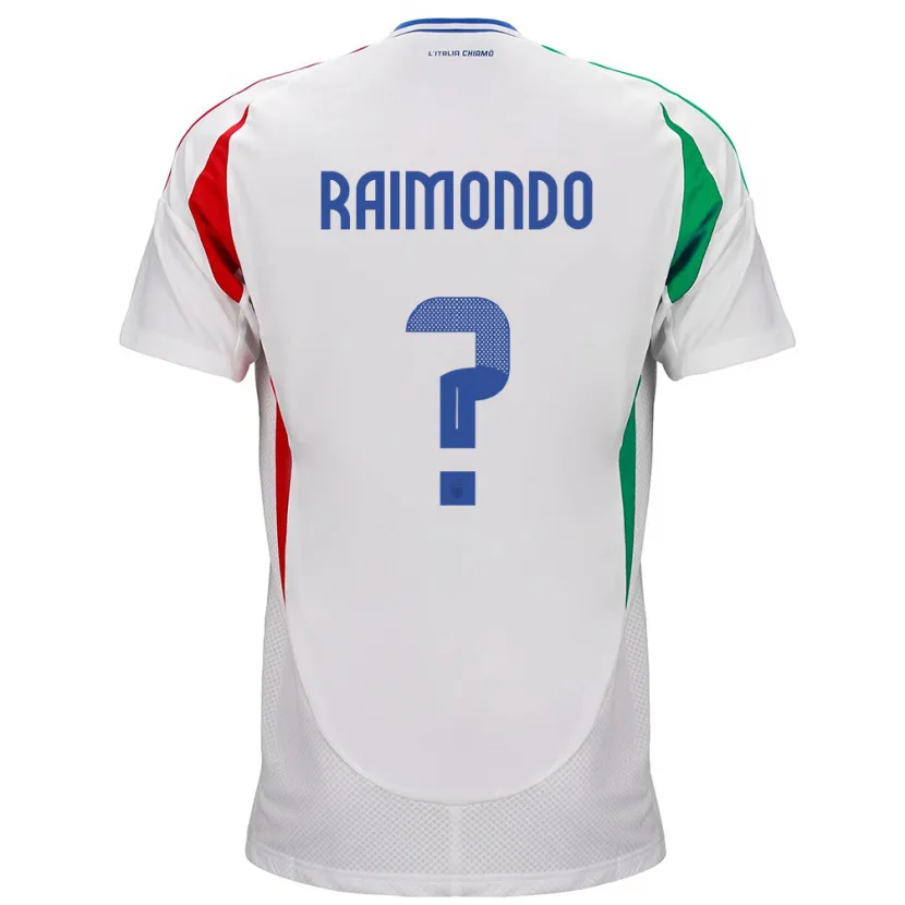 Danxen Barn Italia Antonio Raimondo #0 Hvit Bortetrøye Drakt Trøye 24-26 Skjorter T-Skjorte