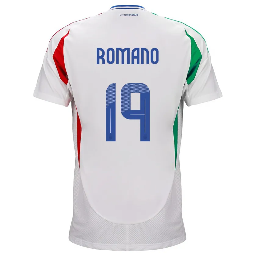 Danxen Barn Italia Marco Romano #19 Hvit Bortetrøye Drakt Trøye 24-26 Skjorter T-Skjorte
