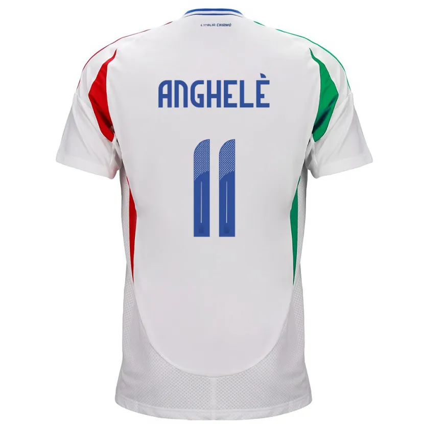 Danxen Barn Italia Lorenzo Anghelè #11 Hvit Bortetrøye Drakt Trøye 24-26 Skjorter T-Skjorte