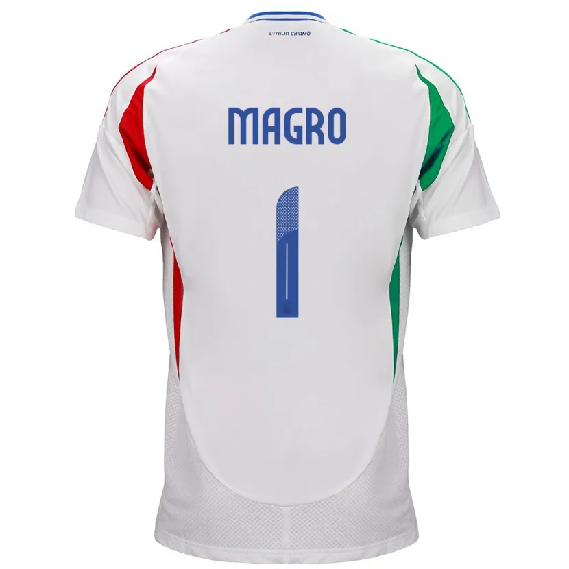 Danxen Barn Italia Federico Magro #1 Hvit Bortetrøye Drakt Trøye 24-26 Skjorter T-Skjorte