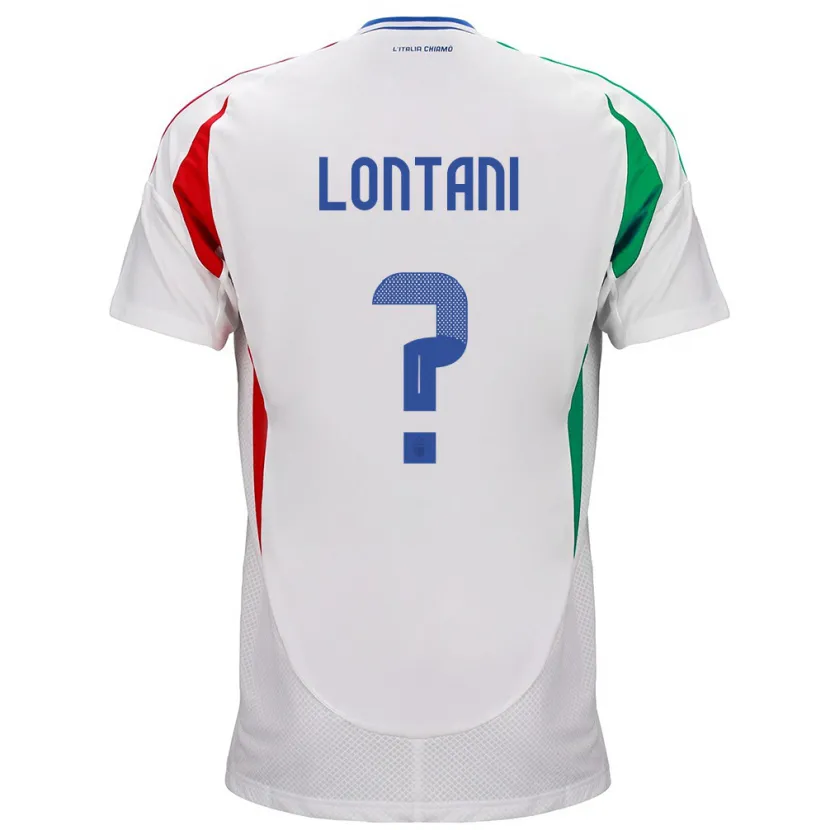 Danxen Barn Italia Simone Lontani #0 Hvit Bortetrøye Drakt Trøye 24-26 Skjorter T-Skjorte