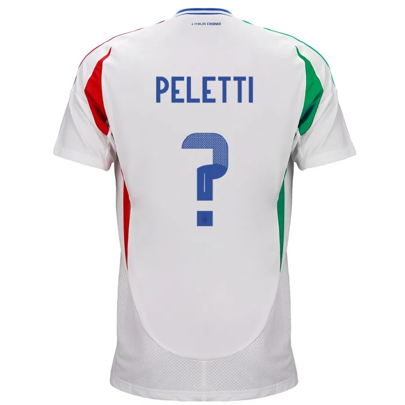 Danxen Barn Italia Lamberto Peletti #0 Hvit Bortetrøye Drakt Trøye 24-26 Skjorter T-Skjorte
