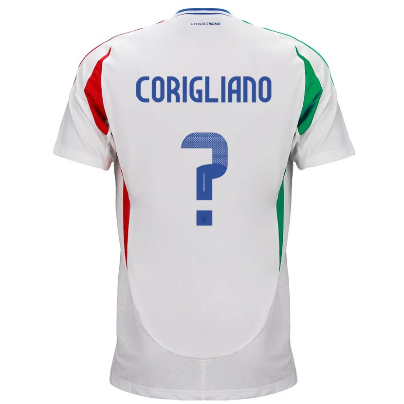 Danxen Barn Italia Thomas Corigliano #0 Hvit Bortetrøye Drakt Trøye 24-26 Skjorter T-Skjorte