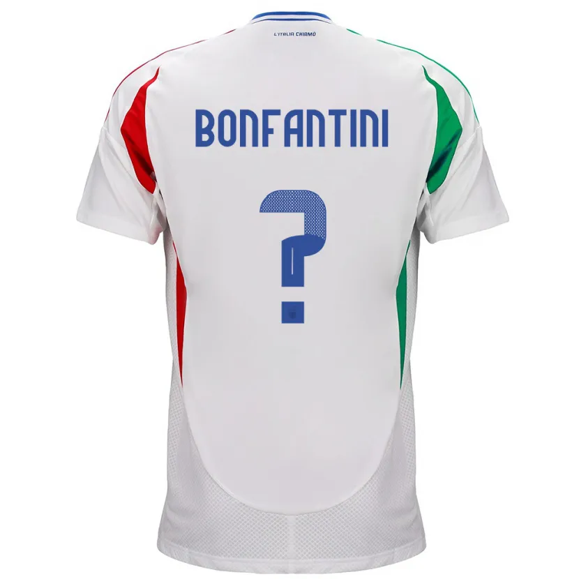 Danxen Barn Italia Agnese Bonfantini #0 Hvit Bortetrøye Drakt Trøye 24-26 Skjorter T-Skjorte