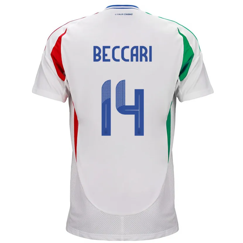 Danxen Barn Italia Chiara Beccari #14 Hvit Bortetrøye Drakt Trøye 24-26 Skjorter T-Skjorte