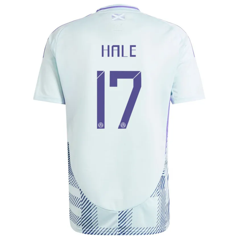 Danxen Barn Skottland Finlay Hale #17 Lys Mynteblå Bortetrøye Drakt Trøye 24-26 Skjorter T-Skjorte
