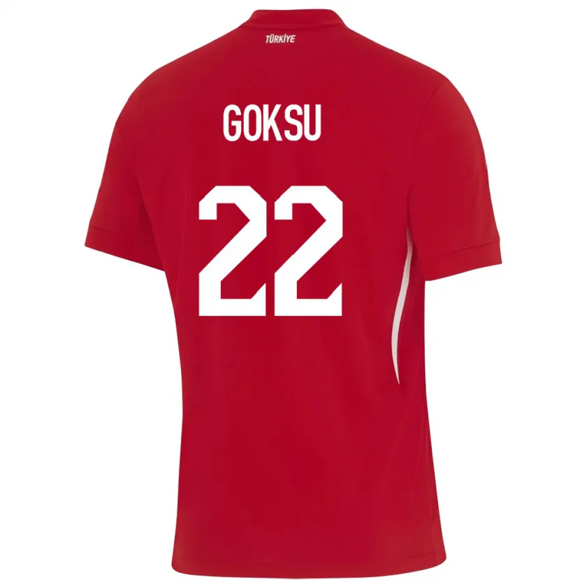 Danxen Barn Tyrkia Yasam Göksu #22 Rød Bortetrøye Drakt Trøye 24-26 Skjorter T-Skjorte
