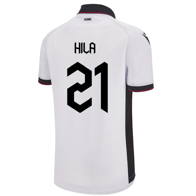 Danxen Barn Albania Alma Hila #21 Hvit Bortetrøye Drakt Trøye 24-26 Skjorter T-Skjorte